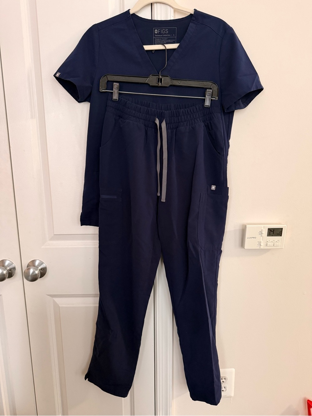 FIGS Navy Drawstring Scrubs